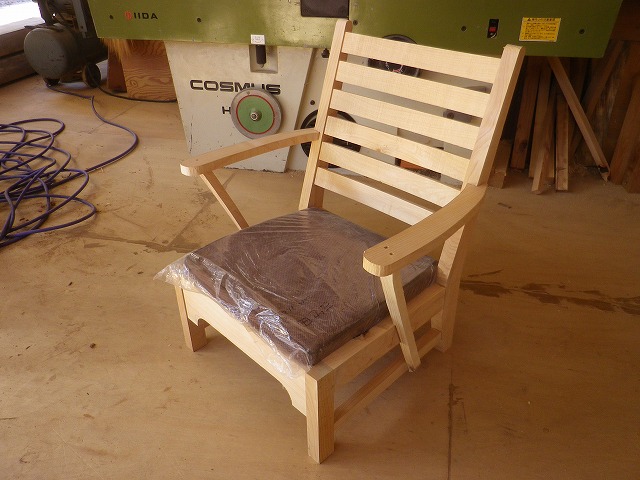 椅子は久しぶりでしたので、また、この高さはあまり慣れていなかったので、テストピースを作りました。